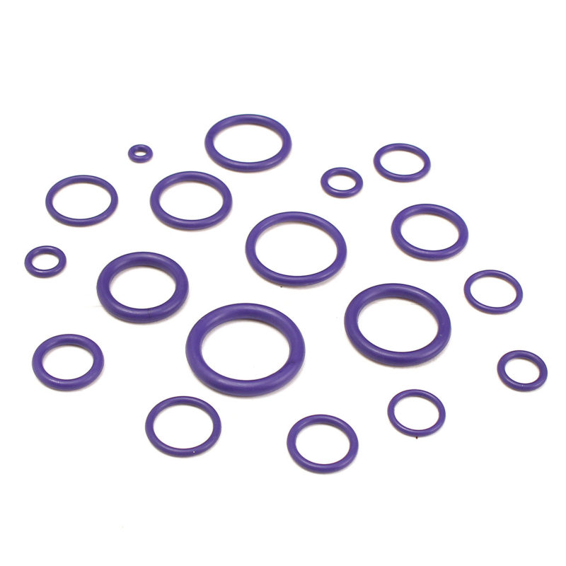 Seal O Ring Gaskets Set 225pcs Purple Rubber Washer